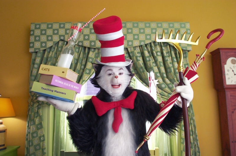 Mike Myers as The Cat in the Hat in Dr. Seuss’ The Cat in the Hat | MovieStillsDB