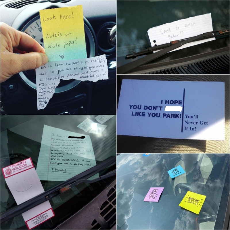 The Most Hilarious Windshield Notes Left On Cars Part 2 | Instagram/@hollyrn17 & Imgur.com/bDKNbPx & Alamy Stock Photo & Imgur.com/AHSpRws & Instagram/@justeatitup