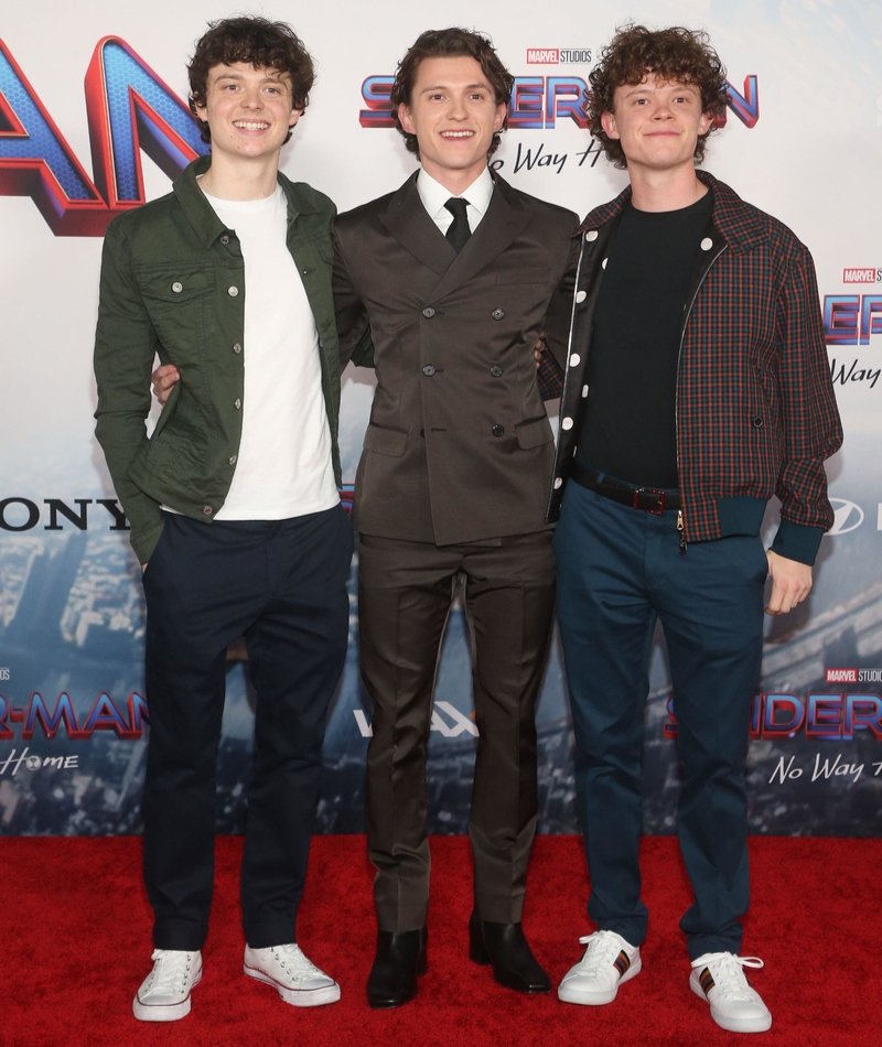 Tom Holland and His Brothers Harry and Sam | Alamy Stock Photo by Faye Sadou/Media Punch Inc/Alamy Live News