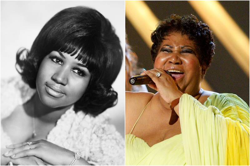 Aretha Franklin | Alamy Stock Photo by Granger, NYC./Historical Picture Archive & Getty Images Photo by Kevin Winter