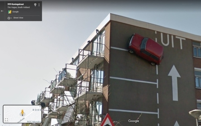 Inception? Or Bad Parking? | Reddit.com/streetviewfails via Google Street View