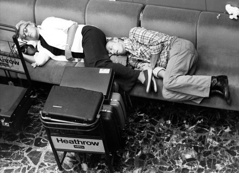 Airport Nap | Getty Images Photo by Malcolm Clarke