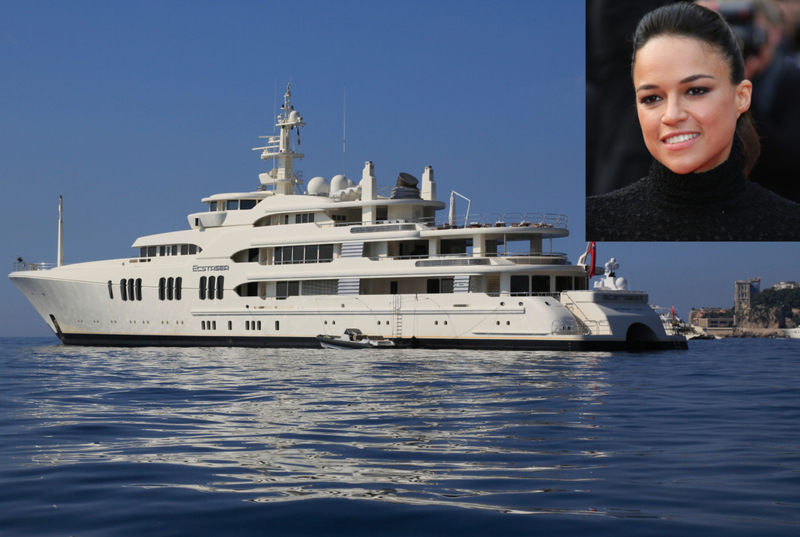 Michelle Rodriguez Doesn't Get Fast or Furious Aboard the Ecstasea | Alamy Stock Photo by TheYachtPhoto/imageBROKER.com GmbH & Co. KG & Shutterstock 