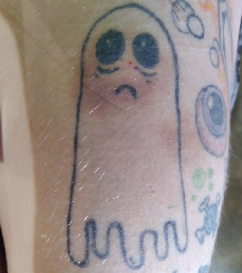 Ghost Tattoo | Reddit.com/SalemxCaleb