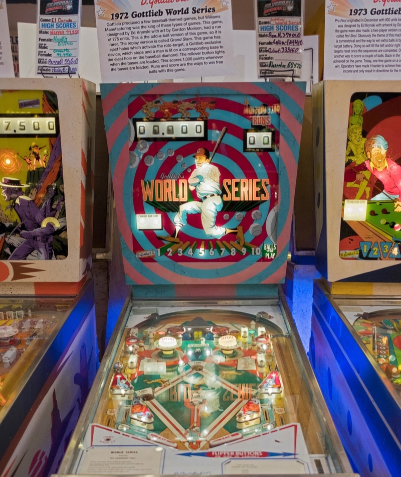 These Pinball Machines From the Late ‘60s | Alamy Stock Photo by Ira Berger