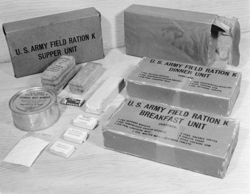 Army Rations from World War II | Alamy Stock Photo by Stocktrek Images Inc