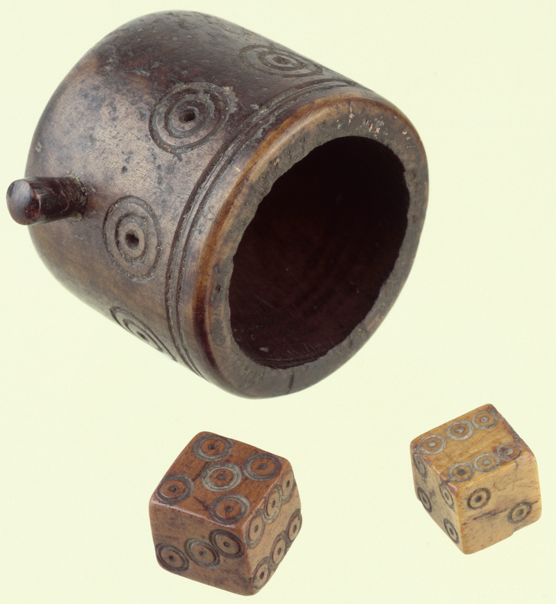 This Roman Lopsided Dice | Alamy Stock Photo by Museum of London/Heritage Images Partnership Ltd 