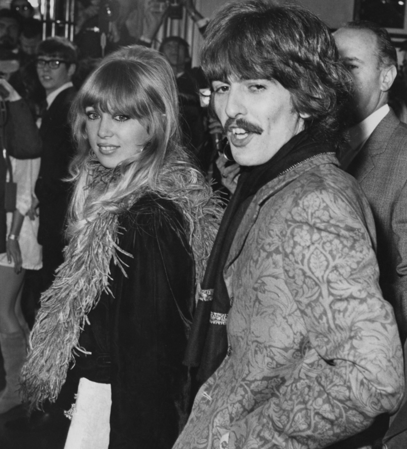 George Harrison and Pattie Boyd,1968 | Getty Images Photo by Central Press/Hulton Archive