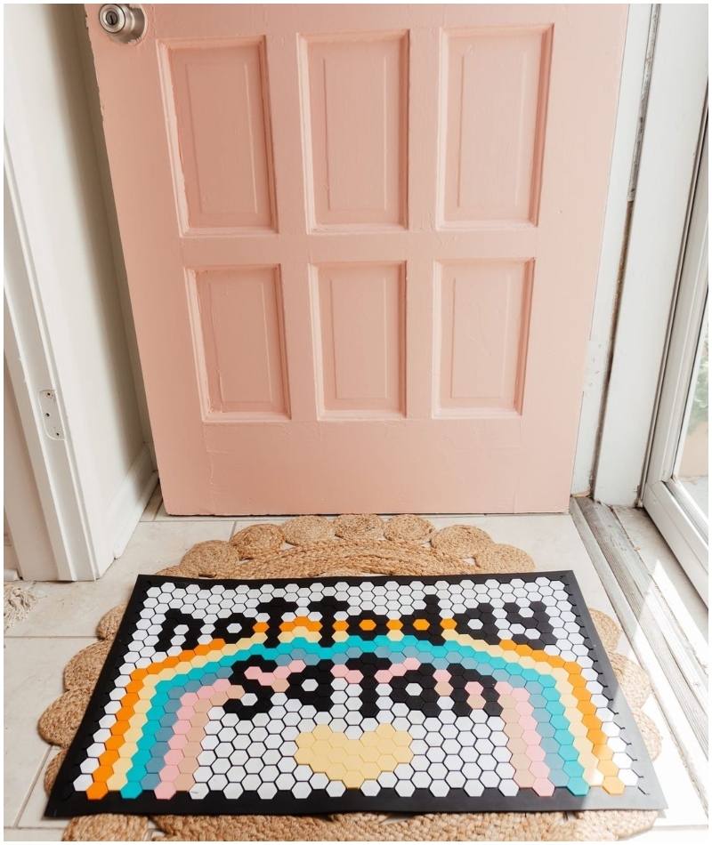 This Doormat Sends Evil Packing | Instagram/@emilywelchstyle