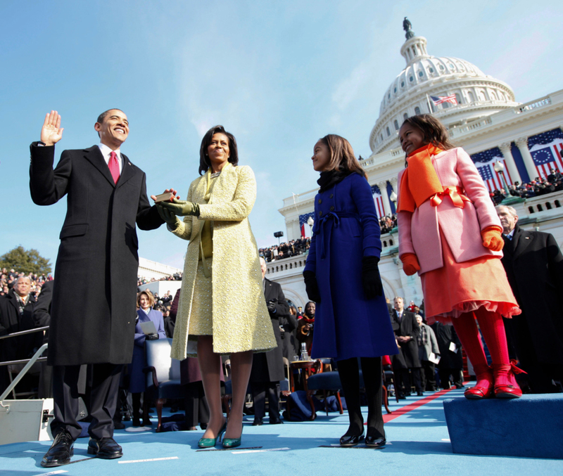 The Swearing-In Ceremony on Inauguration Day | Alamy Stock Photo by BJ Warnick/Newscom/Chuck Kennedy/Pool/CNP