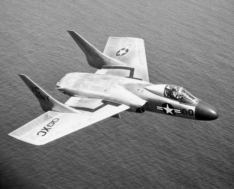 The Vought F7U Cutlass | Getty Images Photo by PhotoQuest