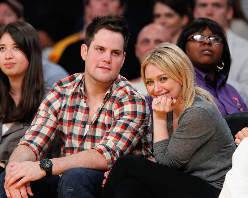 Mike Comrie and Hilary Duff | Getty Images Photo by Noel Vasquez