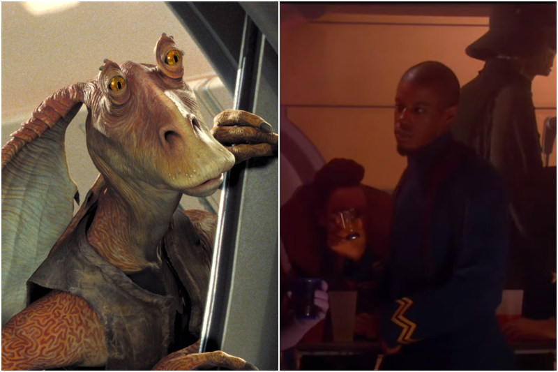 Ahmed Best In Star Wars: Episode II – Attack of the Clones | Alamy Stock Photo by Lucasfilm/Photo 12 & Movie Shot/Youtube.com/@Durendal1