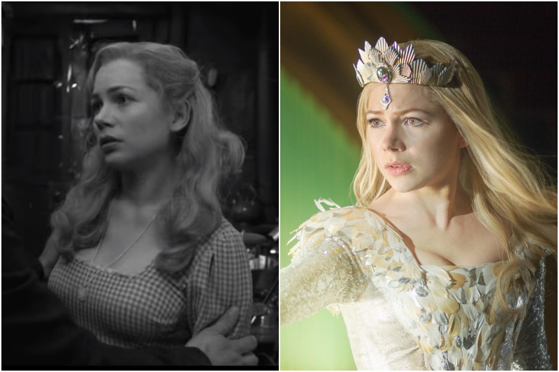 Michelle Williams In Oz the Great and Powerful | Movie Shot/Youtube/@TIM HOLMES & Alamy Stock Photo by PictureLux/The Hollywood Archive