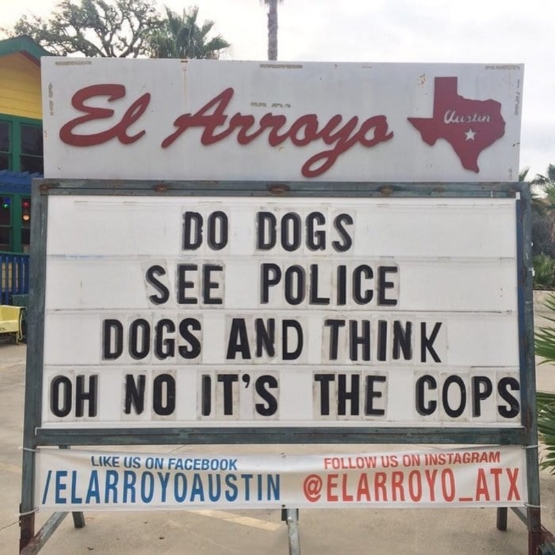 Cheese it; it's the Cops | Instagram/@elarroyo_atx