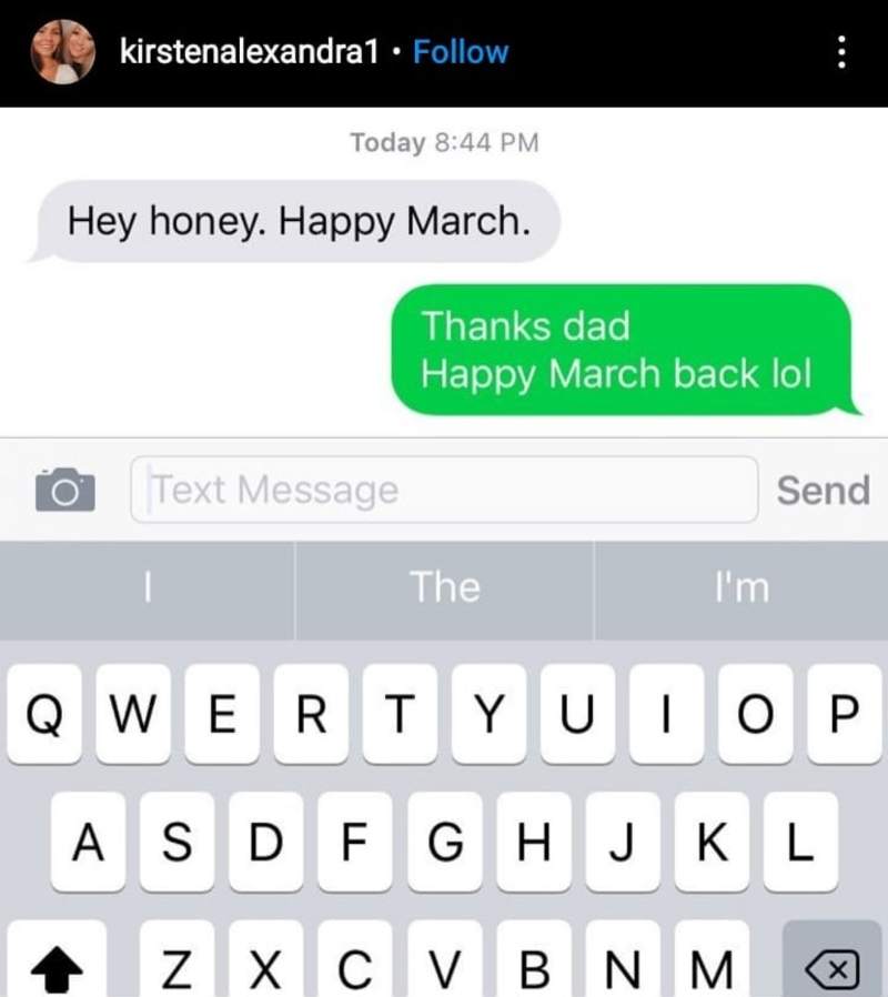 March Madness | Instagram/@kirstenalexandra1