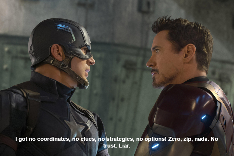 Iron Man Tells Captain America How He Really Feels | Alamy Stock Photo