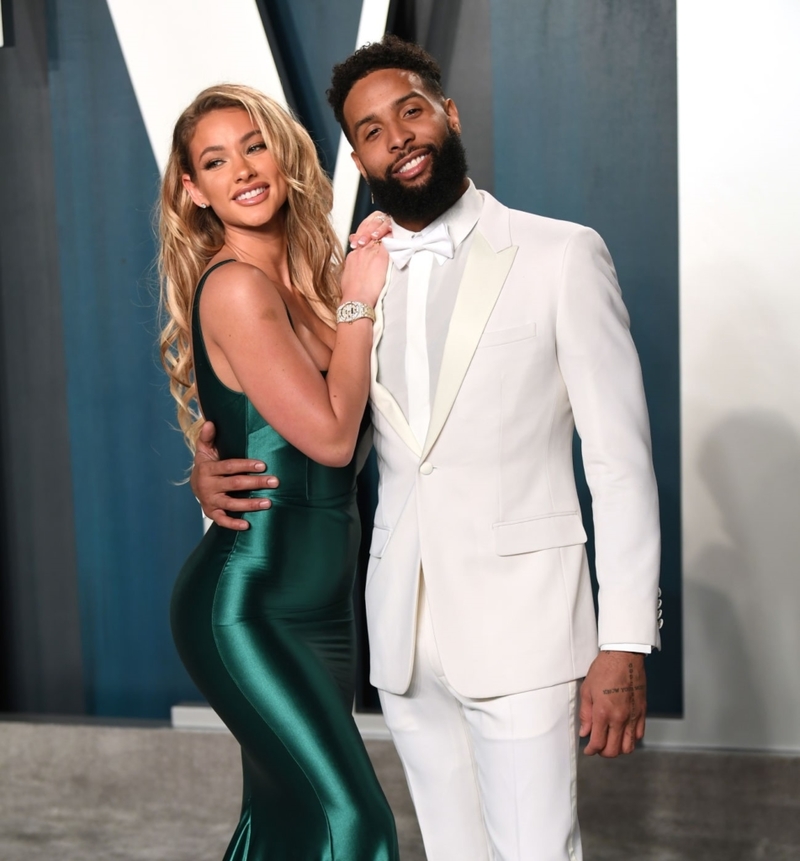 Odell Beckham Jr. & Lauren Wood | Getty Images Photo by Karwai Tang