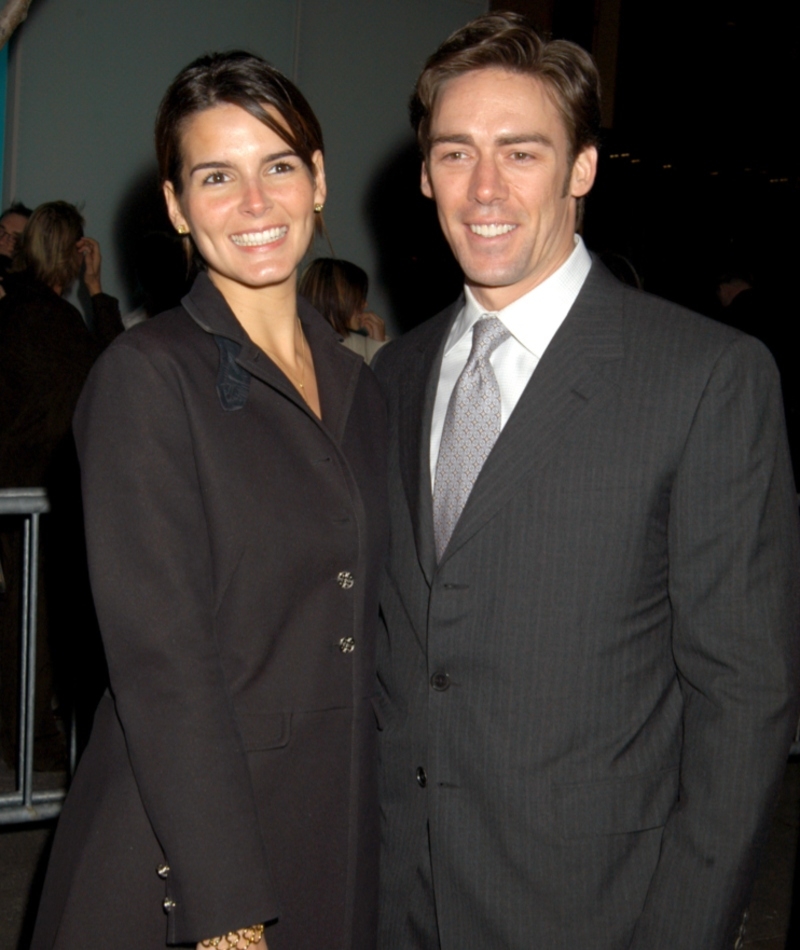Jason Sehorn & Angie Harmon | Getty Images Photo by Ron Galella