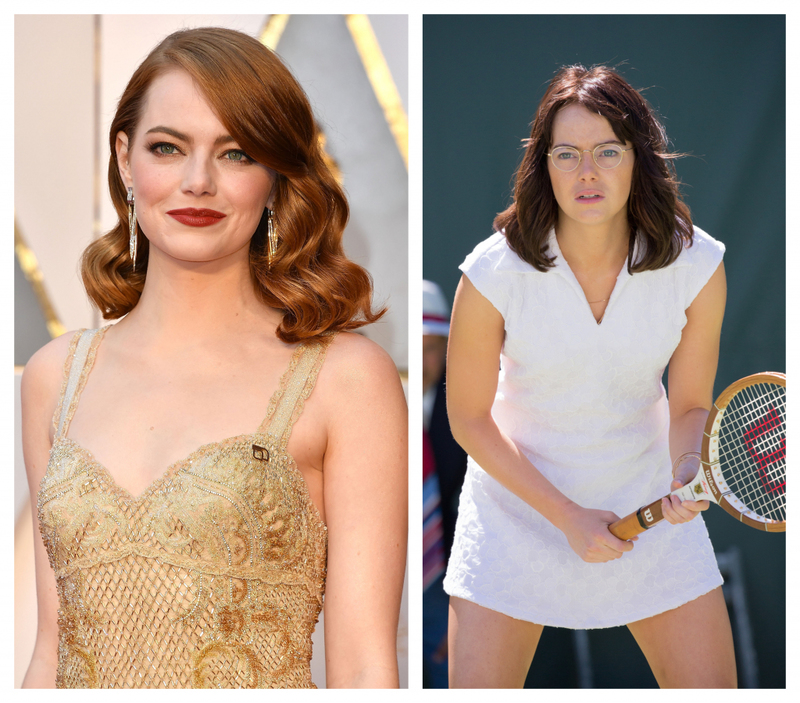 Emma Stone Becomes an Athlete in ‘Battle of the Sexes’ | Getty Images Photo by Steve Granitz & Alamy Stock Photo by Moviestore Collection Ltd