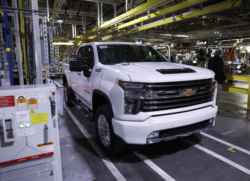 A Chevy Truck | Getty Images Photo by Jeff Kowalsky/Bloomberg