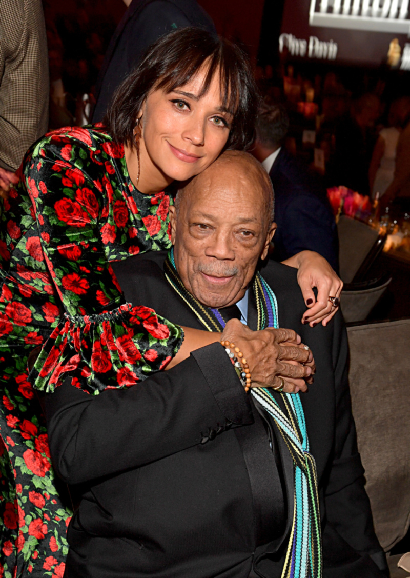 Rashida Jones & Quincy Jones | Getty Images Photo By Lester Cohen/Contributor