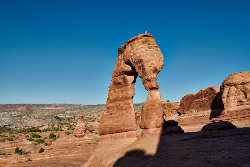 A Desert Arch Plays with Perception | Alamy Stock Photo