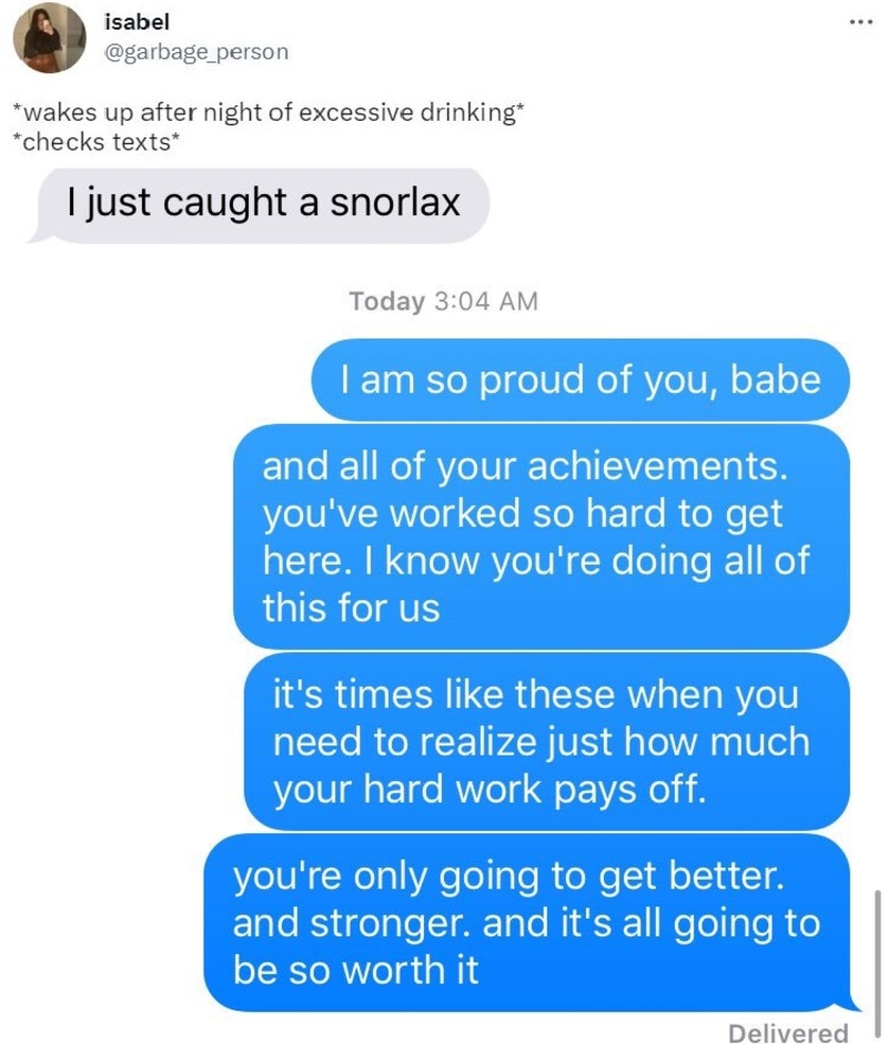So Supportive | Twitter/@garbage_person