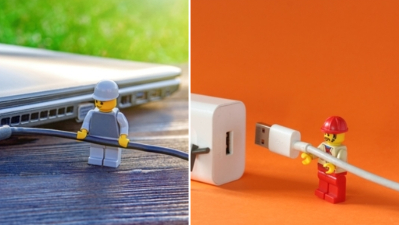 Organize Your Charger Cords with a Lego Dude | Shutterstock