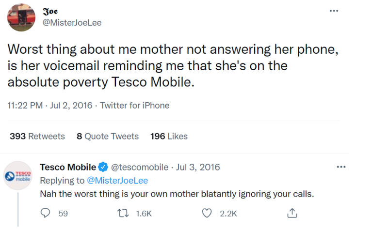 Don't Speak to Your Mother's Cell Service Like That | Twitter/@MisterJoeLee