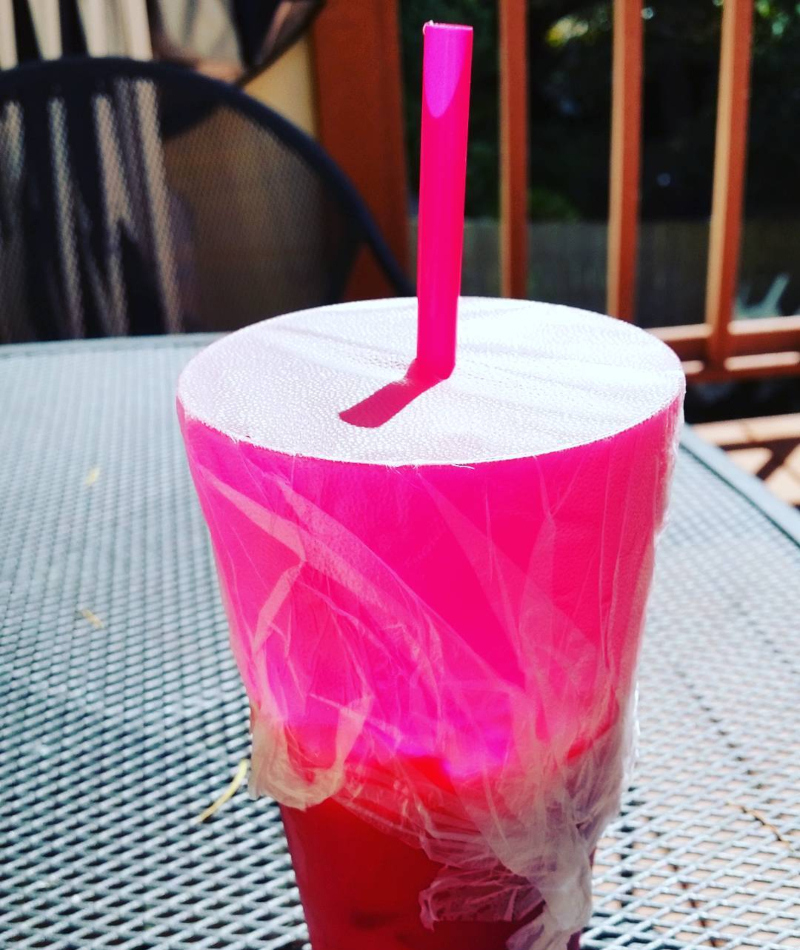 Make Your Own Travel Cup with Cellophane | Instagram/@saywest