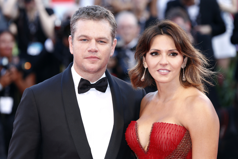 Matt Damon and Luciana Barroso | Shutterstock