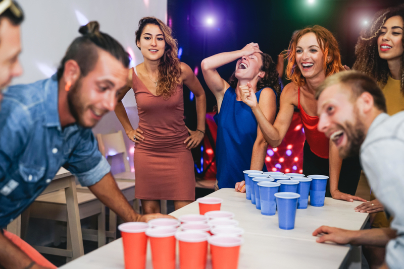 Crashing the Beer Pong Game | Alamy Stock Photo by AlessandroBiascioli 