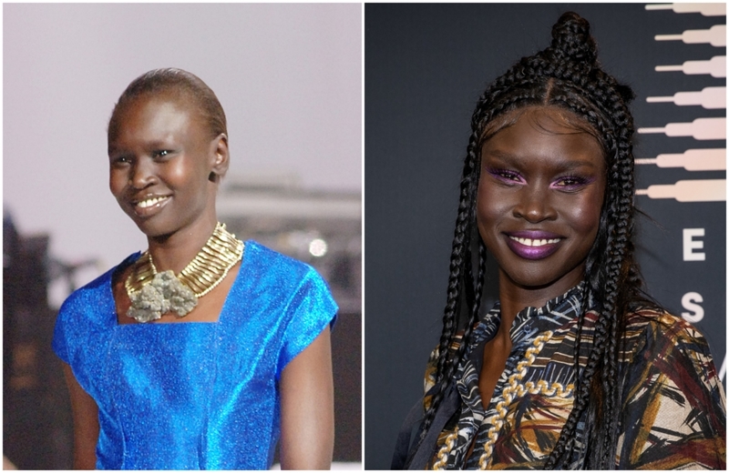 Alek Wek | Getty Images Photo by Samir Hussein & Photo by Emma McIntyre/Getty Images for Rihanna
