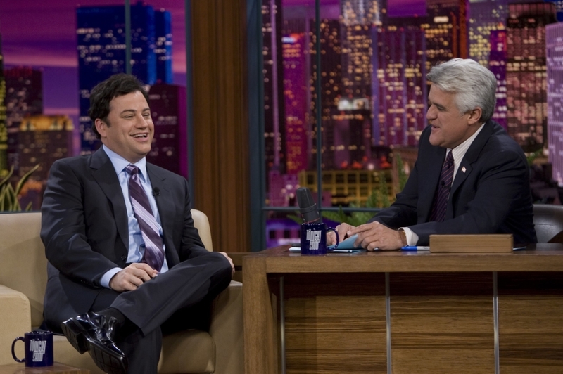 Jay Leno & Jimmy Kimmel | Getty Images Photo by Paul Drinkwater/NBCU Photo Bank
