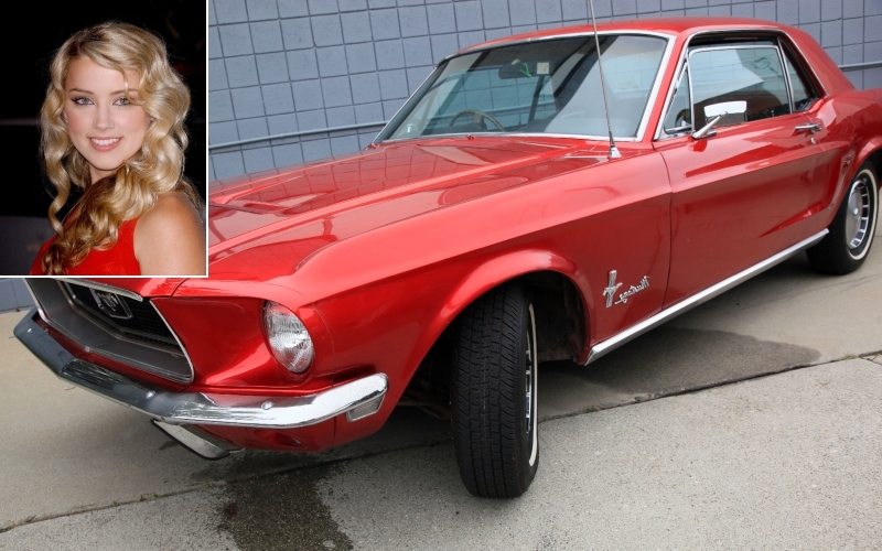 Amber Heard - Ford Mustang $150K | Alamy Stock Photo by Lionel Hahn/ABACAPRESS.COM & Allstar Picture Library Ltd 
