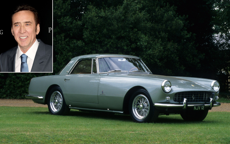Nicolas Cage - Ferrari 250 GT Pininfarina $ 3.6 millones | Getty Images Photo by Kevin Winter & Alamy Stock Photo by Phil Talbot