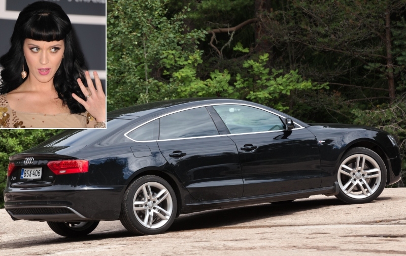 Katy Perry - Audi 5 $60K | Getty Images Photo by Steve Granitz & Alamy Stock Photo by Eugene Sergeev