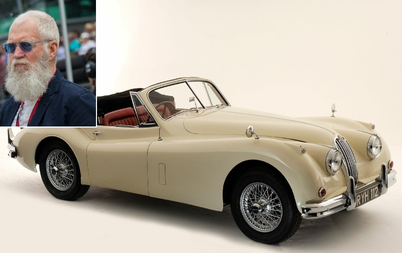 David Letterman - Jaguar XK140 $137K | Getty Images Photo by Khris Hale/Icon Sportswire & National Motor Museum/Heritage Images
