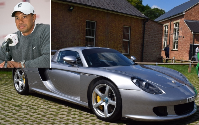 Tiger Woods - Porsche Carrera GT $440K | Alamy Stock Photo by John Salangsang/PRPP/PictureLux/The Hollywood Archive & All Torque Digital 