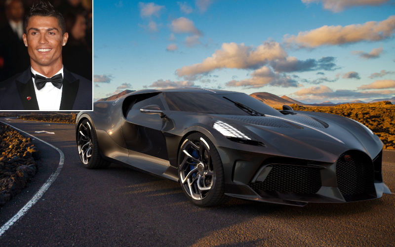 Cristiano Ronaldo - Bugatti Veyron $ 2.5 millones | Alamy Stock Photo by Stills Press/Alamy Live News & Mariusz Burcz