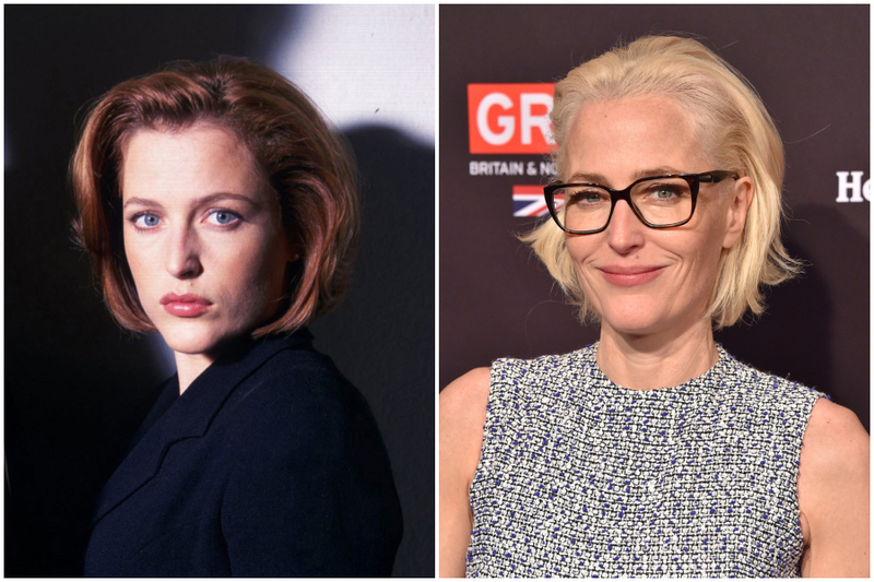 Gillian Anderson – Los expedientes secretos X | Alamy Stock Photo by Mark Seliger&20th Century Fox Television/Photo 12 & Shutterstock