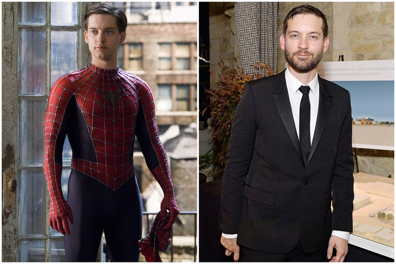 Tobey Maguire – Spider-Man | Alamy Stock Photo by Columbia Pictures/Photo 12 & Getty Images Photo by Stefanie Keenan