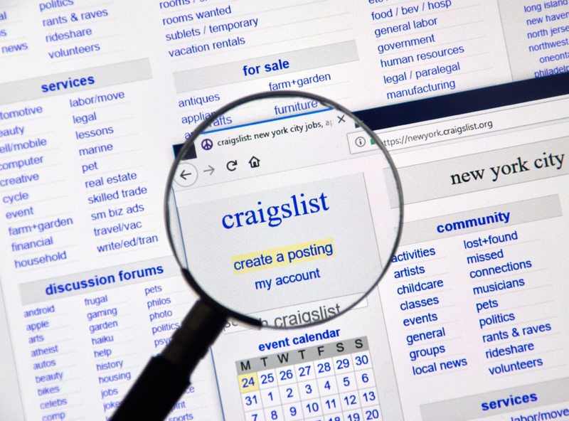 No Craigslist for Apartment Hunting | Alamy Stock Photo