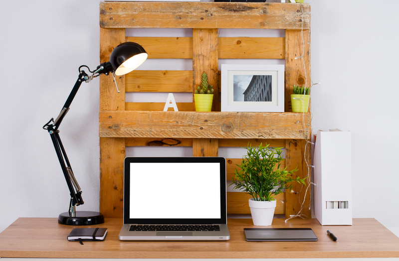 Upcycled Desk Storage | Shutterstock Photo by GIROMIN STUDIO
