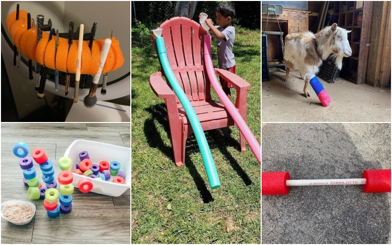 Everything You Never Knew You Needed Pool Noodles For | Instagram/@mari142724 & @another_day_in_prek & @aaravpatel2016 & @silverswinefarm & @oahufamilyfun
