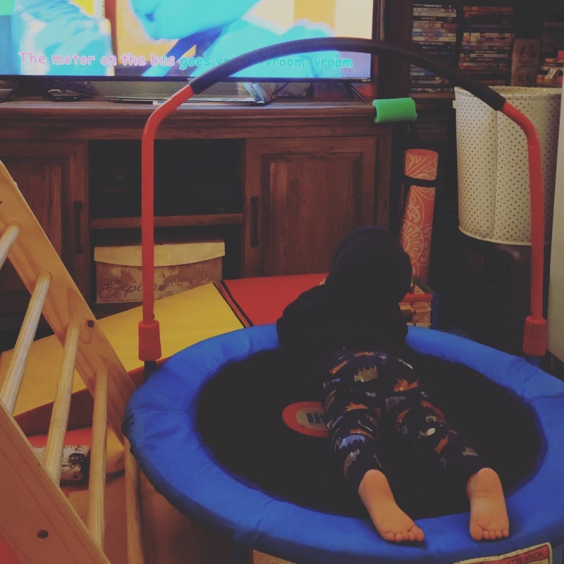 TV Stand Childproofing | Instagram/@kdbacherauthor
