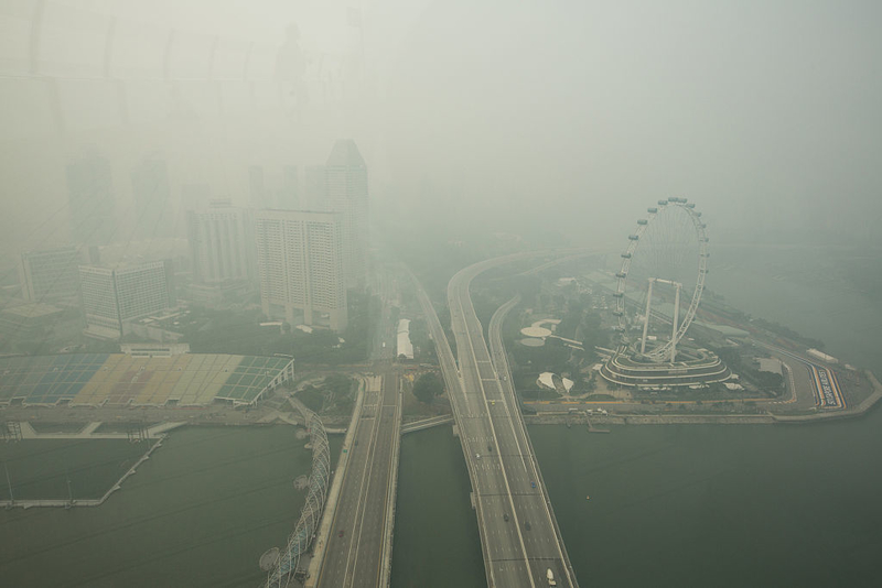 Smoke Gets in Your Eyes | Getty Images Photo by Nicky Loh/Singapore