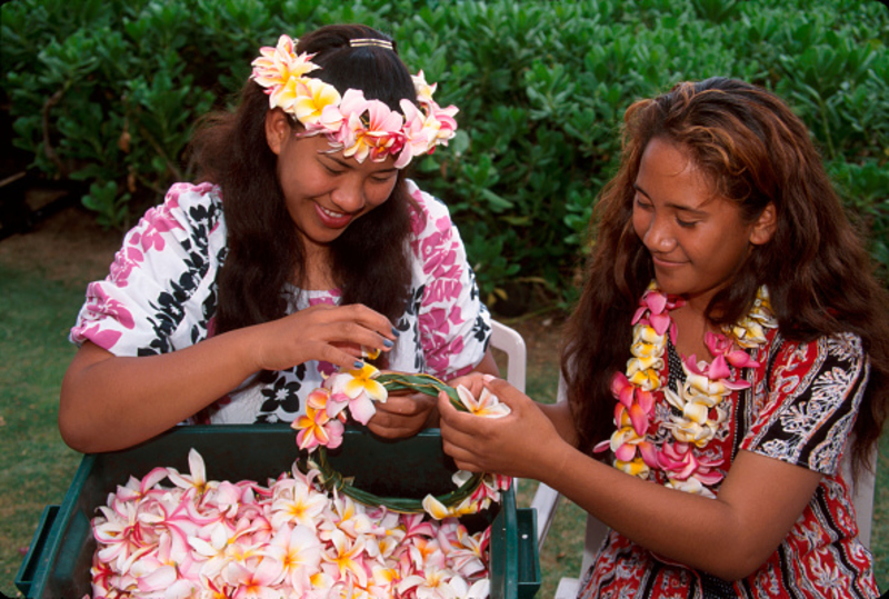 Hawaiin Leis Are From Tahiti? | Getty Images Photo by Jeff Greenberg