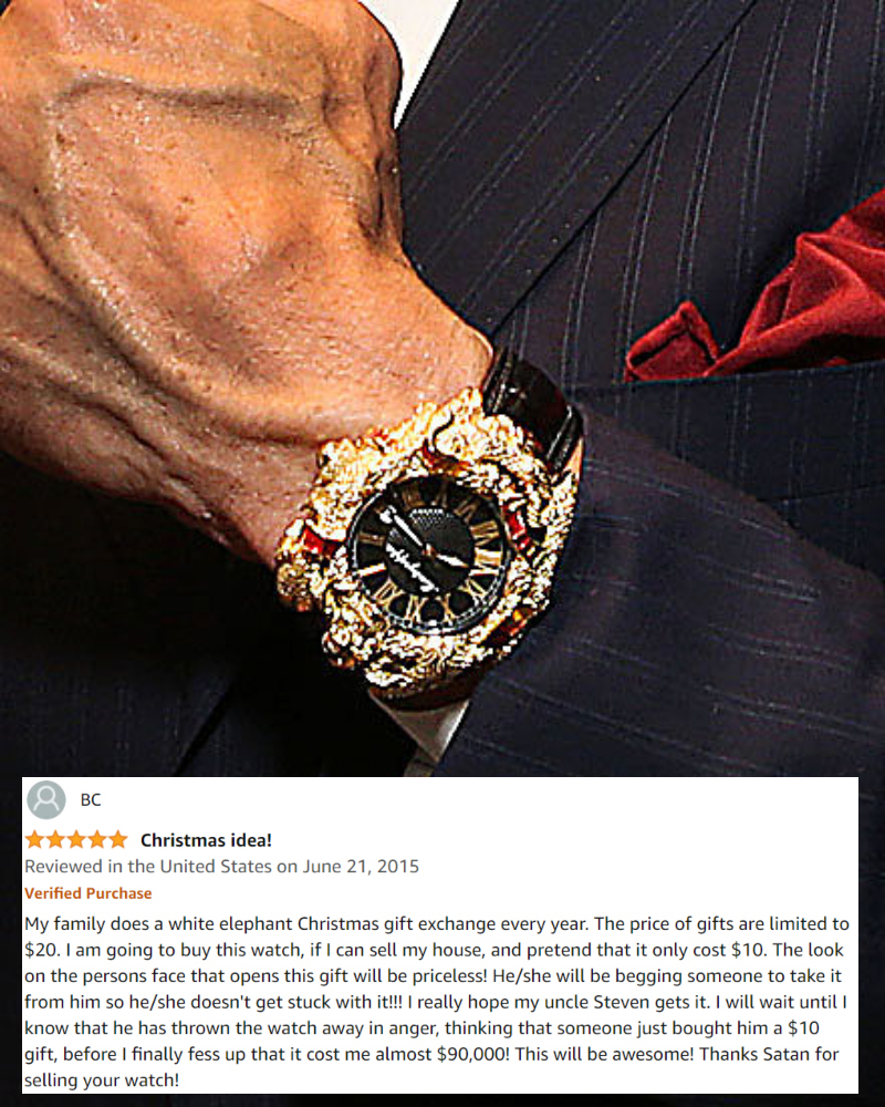 Montegrappa Chaos Gold and Enamel Automatic Watch | Getty Images Photo by Jesse Grant/WireImage